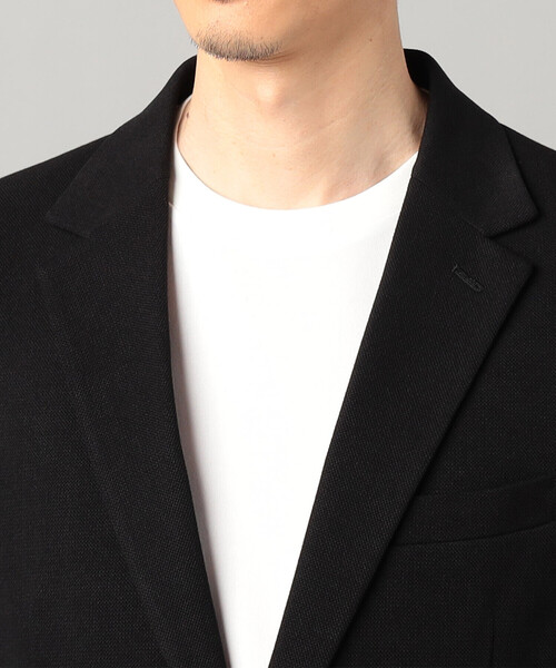 COMME CA MEN(コムサメン)の「【Comfort Model】泉州編み和紙カノコ シングルテーラードジャケット(テーラードジャケット・メンズ・チャコールグレー/ブラック・S/M/L)」の13枚目の写真