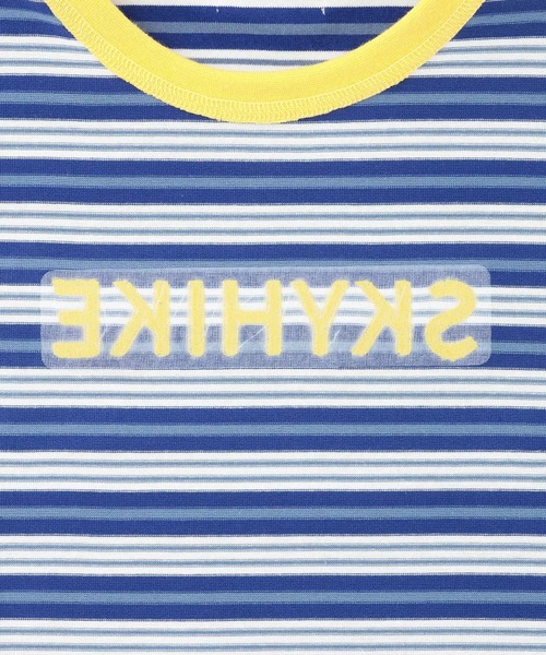 KP BOY（ケーピーボーイ）の「マルチボーダー半袖Tシャツ（Tシャツ/カットソー・キッズ・ブルー/ネイビー・160cm/120cm/130cm/140cm/150cm）」の8枚目の写真