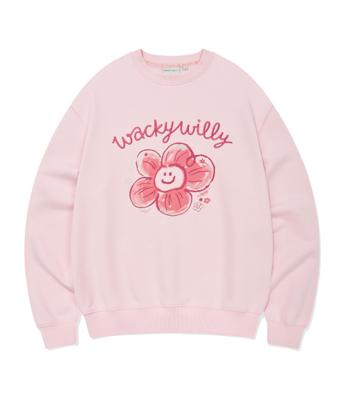 Wacky WiLLy（ワッキーウィリー）の「[26SS] ウィメンズビッグリリーグラフィックスウェットピンク（スウェット・レディース・その他・MEDIUM/SMALL）」の2枚目の写真