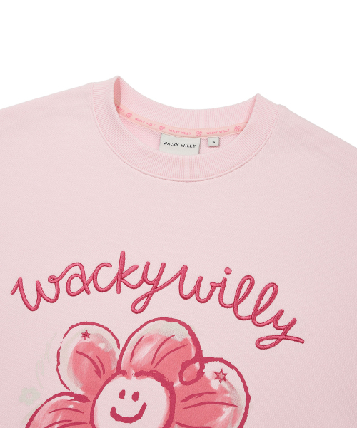 Wacky WiLLy（ワッキーウィリー）の「[26SS] ウィメンズビッグリリーグラフィックスウェットピンク（スウェット・レディース・その他・MEDIUM/SMALL）」の4枚目の写真