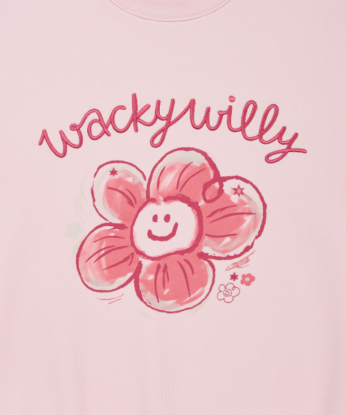 Wacky WiLLy（ワッキーウィリー）の「[26SS] ウィメンズビッグリリーグラフィックスウェットピンク（スウェット・レディース・その他・MEDIUM/SMALL）」の5枚目の写真