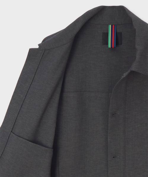 PS Paul Smith(ピーエスポールスミス)の「RIRANCHA(R) ワークシャツブルゾン / 162754 EXSB04(ブルゾン・メンズ・ブラック/ダークグレー・LARGE/MEDIUM/SMALL)」の5枚目の写真