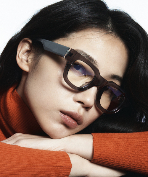 grafik:plastic（グラフィックプラスチック）の「moai 01_ gray clear（メガネ・メンズ・その他・FREE）」の4枚目の写真