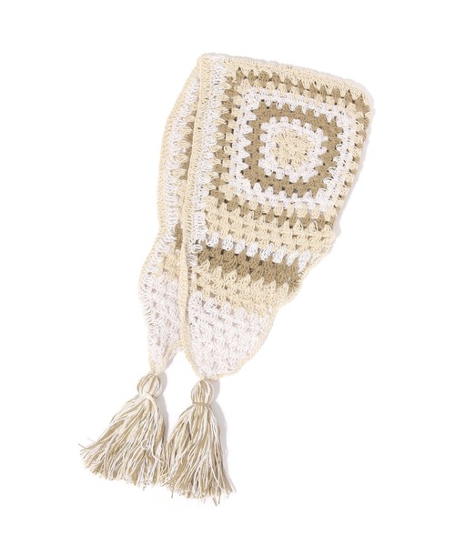 niko and...(ニコアンド)の「タッセル付きニット帽(ニットキャップ/ビーニー・レディース・チャコール/その他1/アイボリー・0)」の2枚目の写真