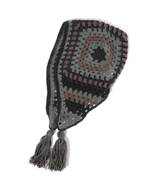 niko and...(ニコアンド)の「タッセル付きニット帽(ニットキャップ/ビーニー・レディース・チャコール/その他1/アイボリー・0)」の1枚目の写真