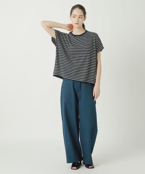 ZUCCa(ズッカ)の「DRAPE STRIPE JERSEY / S(Tシャツ/カットソー・レディース・ネイビー/ホワイト/ブラック・M size)」の13枚目の写真