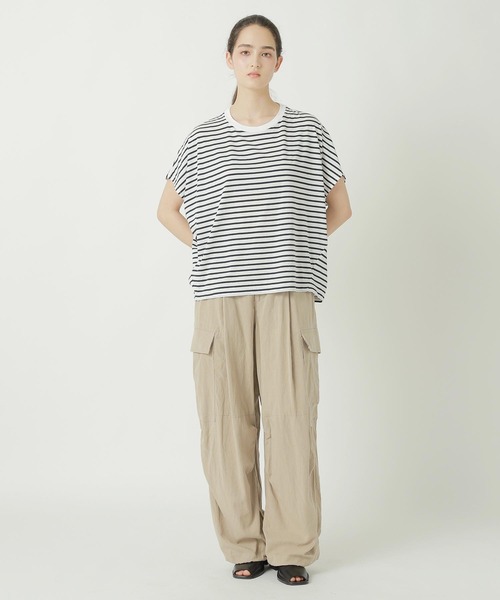 ZUCCa(ズッカ)の「DRAPE STRIPE JERSEY / S(Tシャツ/カットソー・レディース・ネイビー/ホワイト/ブラック・M size)」の10枚目の写真