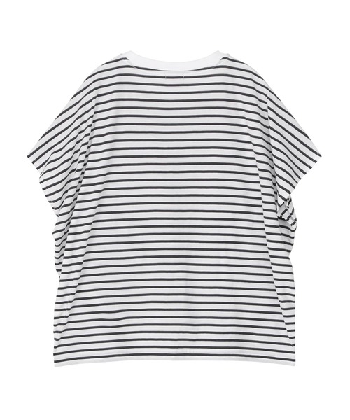 ZUCCa(ズッカ)の「DRAPE STRIPE JERSEY / S(Tシャツ/カットソー・レディース・ネイビー/ホワイト/ブラック・M size)」の5枚目の写真
