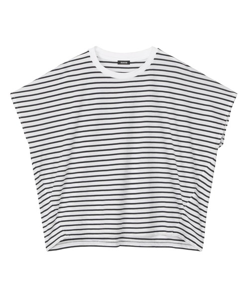 ZUCCa(ズッカ)の「DRAPE STRIPE JERSEY / S(Tシャツ/カットソー・レディース・ネイビー/ホワイト/ブラック・M size)」の6枚目の写真