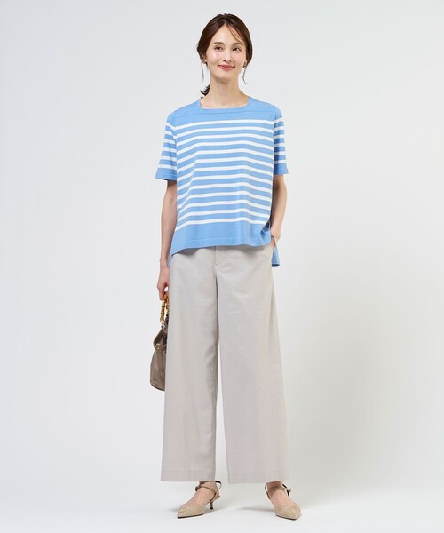 J.PRESS(ジェイプレス)の「RELAX OVER KNIT プルオーバー(ニット/セーター・レディース・オレンジ系1/ブラウン系1/スカイブルー系1・T13)」の8枚目の写真