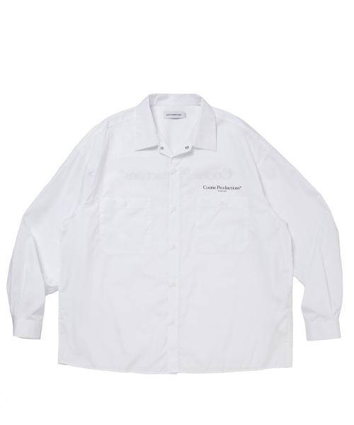 COOTIE PRODUCTIONS（クーティープロダクションズ）の「Broad L/S Work Shirt（シャツ/ブラウス・メンズ・ホワイト/ネイビー/ブラック・MEDIUM/X-LARGE/LARGE/SMALL）」の2枚目の写真