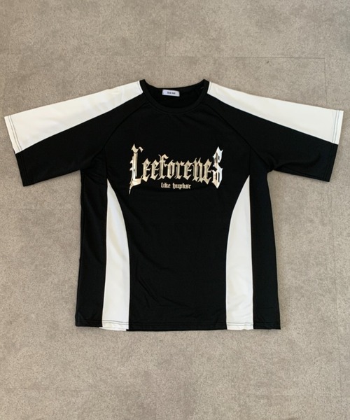link lot（リンクロット）の「配色ラグランスリーブ箔プリントトップス（Tシャツ/カットソー・メンズ・ホワイト/ブラック・M）」の12枚目の写真