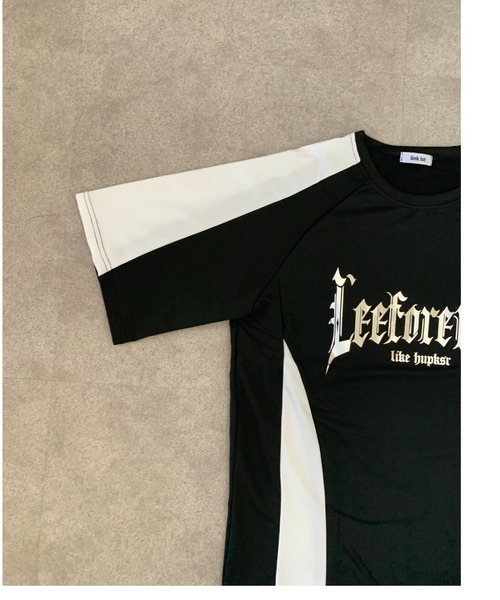 link lot（リンクロット）の「配色ラグランスリーブ箔プリントトップス（Tシャツ/カットソー・メンズ・ホワイト/ブラック・M）」の16枚目の写真