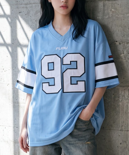 FUBU( フブ)の「【FUBU/フブ】GAME SHIRTS/ゲームTシャツ(Tシャツ/カットソー・メンズ・ホワイト/ブラック/サックスブルー・XL/L/M)」の3枚目の写真