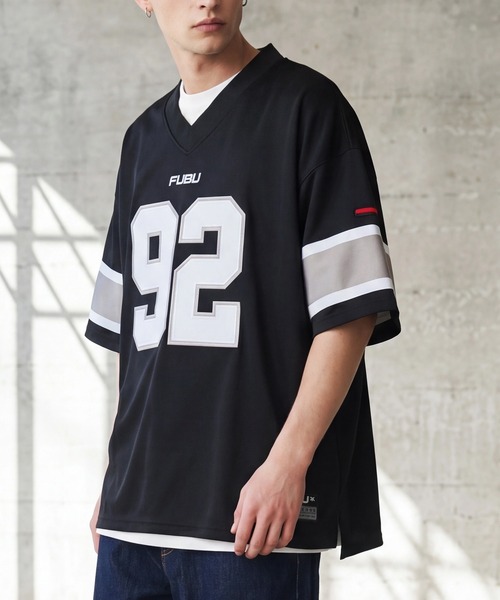 FUBU( フブ)の「【FUBU/フブ】GAME SHIRTS/ゲームTシャツ(Tシャツ/カットソー・メンズ・ホワイト/ブラック/サックスブルー・XL/L/M)」の1枚目の写真