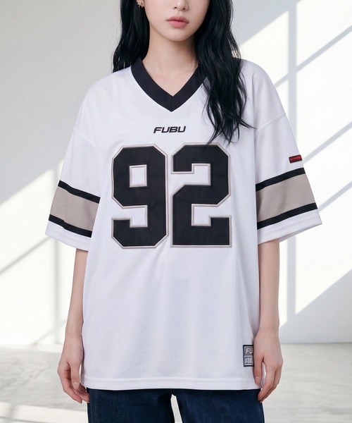 FUBU( フブ)の「【FUBU/フブ】GAME SHIRTS/ゲームTシャツ(Tシャツ/カットソー・メンズ・ホワイト/ブラック/サックスブルー・XL/L/M)」の9枚目の写真