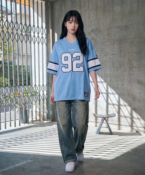 FUBU( フブ)の「【FUBU/フブ】GAME SHIRTS/ゲームTシャツ(Tシャツ/カットソー・メンズ・ホワイト/ブラック/サックスブルー・XL/L/M)」の17枚目の写真