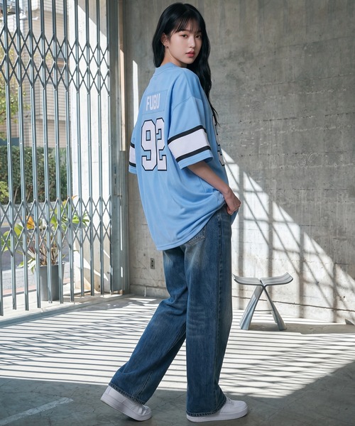 FUBU( フブ)の「【FUBU/フブ】GAME SHIRTS/ゲームTシャツ(Tシャツ/カットソー・メンズ・ホワイト/ブラック/サックスブルー・XL/L/M)」の18枚目の写真