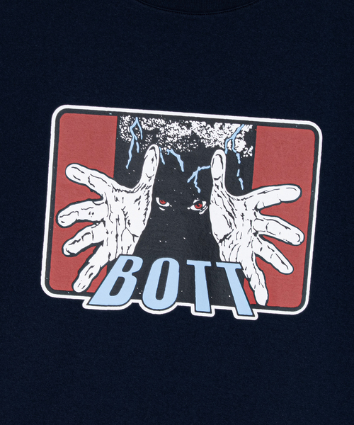 BOTT(ボット)の「BOTT / ボット THE HANDS TEE(Tシャツ/カットソー・メンズ・ネイビー/ホワイト・MEDIUM/SMALL/LARGE)」の6枚目の写真