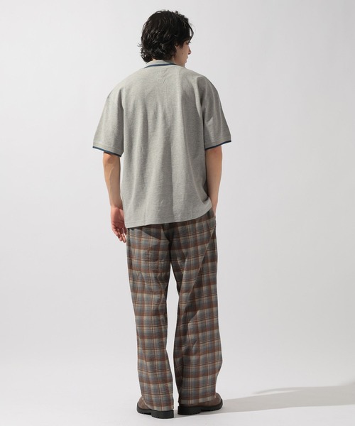 Healthknit(ヘルスニット)の「【Healthknit(ヘルスニット)】別注SHORT SLEEVE POLO SHIRT(ポロシャツ・メンズ・チャコール/グレー/オフホワイト・MEDIUM/LARGE)」の20枚目の写真