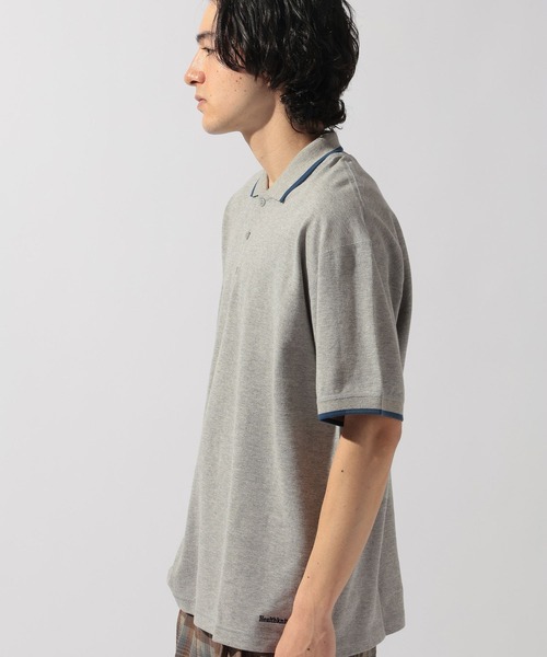 Healthknit(ヘルスニット)の「【Healthknit(ヘルスニット)】別注SHORT SLEEVE POLO SHIRT(ポロシャツ・メンズ・チャコール/グレー/オフホワイト・MEDIUM/LARGE)」の22枚目の写真