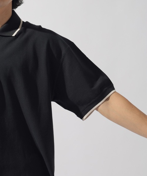 Healthknit(ヘルスニット)の「【Healthknit(ヘルスニット)】別注SHORT SLEEVE POLO SHIRT(ポロシャツ・メンズ・チャコール/グレー/オフホワイト・MEDIUM/LARGE)」の6枚目の写真