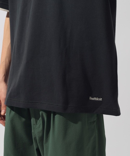 Healthknit(ヘルスニット)の「【Healthknit(ヘルスニット)】別注SHORT SLEEVE POLO SHIRT(ポロシャツ・メンズ・チャコール/グレー/オフホワイト・MEDIUM/LARGE)」の7枚目の写真