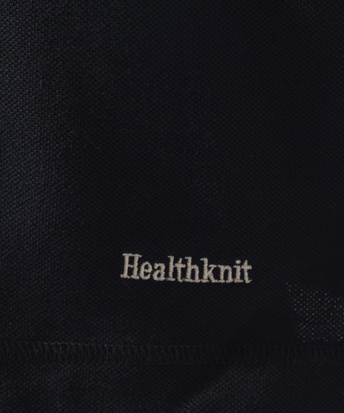 Healthknit(ヘルスニット)の「【Healthknit(ヘルスニット)】別注SHORT SLEEVE POLO SHIRT(ポロシャツ・メンズ・チャコール/グレー/オフホワイト・MEDIUM/LARGE)」の8枚目の写真