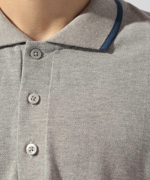 Healthknit(ヘルスニット)の「【Healthknit(ヘルスニット)】別注SHORT SLEEVE POLO SHIRT(ポロシャツ・メンズ・チャコール/グレー/オフホワイト・MEDIUM/LARGE)」の11枚目の写真