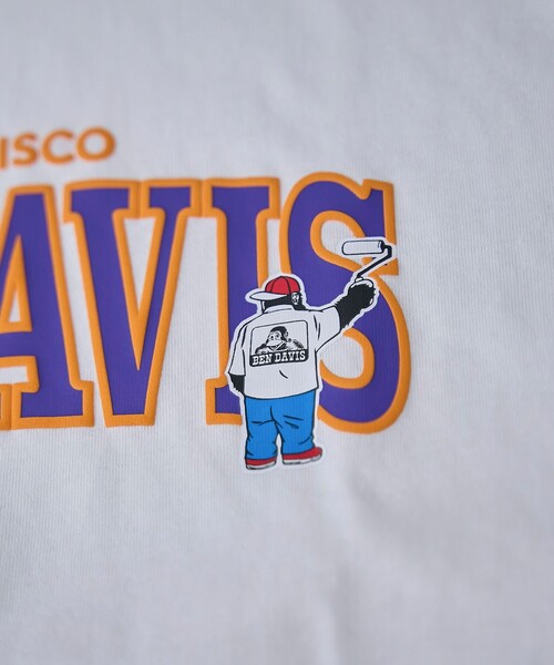 BEN DAVIS(ベンデイビス)の「BEN DAVIS(ベンデイビス)裾リブプリントTシャツ(Tシャツ/カットソー・メンズ・オリーブ/ホワイト/グレー・M/L/S/XL)」の9枚目の写真