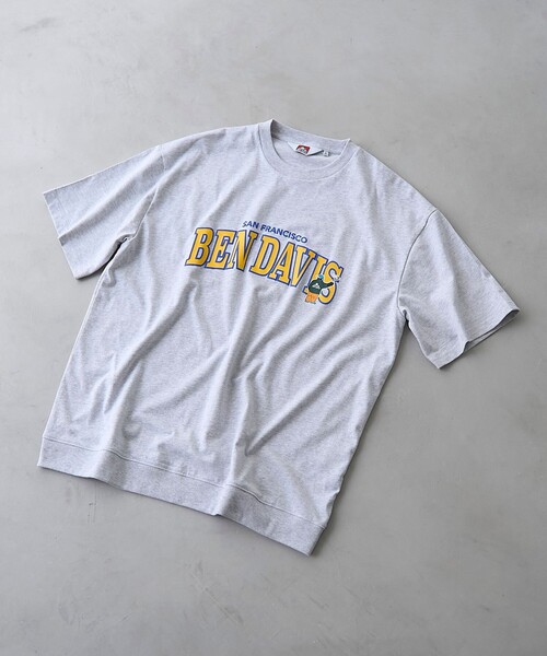 BEN DAVIS(ベンデイビス)の「BEN DAVIS(ベンデイビス)裾リブプリントTシャツ(Tシャツ/カットソー・メンズ・オリーブ/ホワイト/グレー・M/L/S/XL)」の11枚目の写真