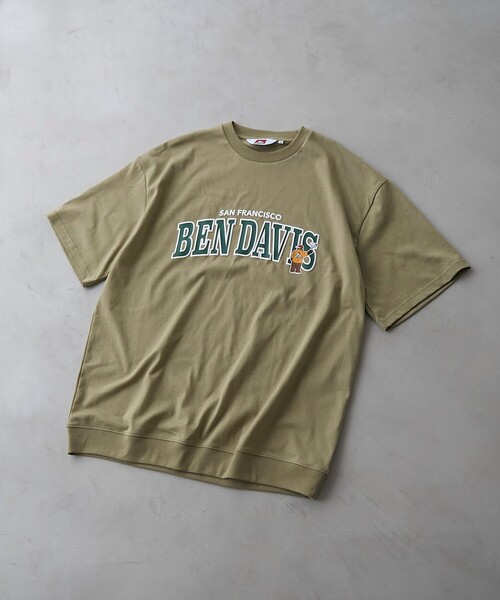 BEN DAVIS(ベンデイビス)の「BEN DAVIS(ベンデイビス)裾リブプリントTシャツ(Tシャツ/カットソー・メンズ・オリーブ/ホワイト/グレー・M/L/S/XL)」の16枚目の写真