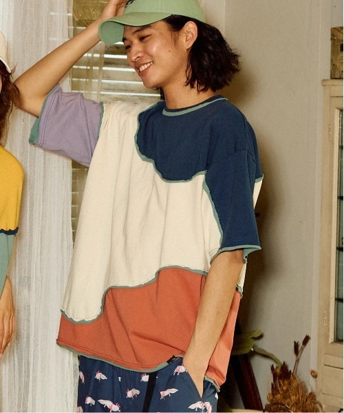 go slow caravan(ゴースローキャラバン)の「USA/C CRAZY 歪み ゆったりTEE(Tシャツ/カットソー・メンズ・その他1/その他2・LARGE/MEDIUM)」の13枚目の写真