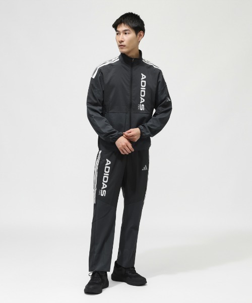 adidas（アディダス）の「【別注】アディダス adidas M HYBRID ジャケット 限定コラボ（ジャージ・メンズ・グレー/ダークブルー・S/M/L/LL/3L）」の5枚目の写真