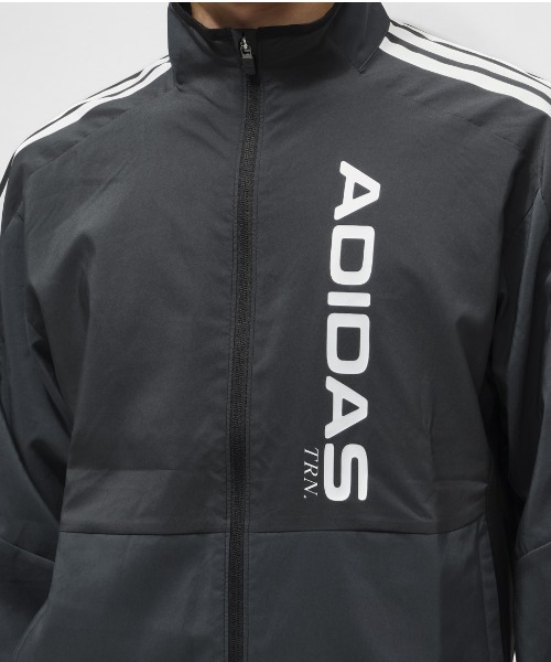 adidas（アディダス）の「【別注】アディダス adidas M HYBRID ジャケット 限定コラボ（ジャージ・メンズ・グレー/ダークブルー・S/M/L/LL/3L）」の6枚目の写真