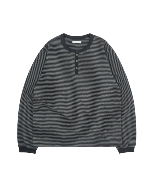 SUNNECT(ソネクト)の「ST Henley Neck LS Tee - Charcoal(Tシャツ/カットソー・レディース・その他・1/2)」の1枚目の写真
