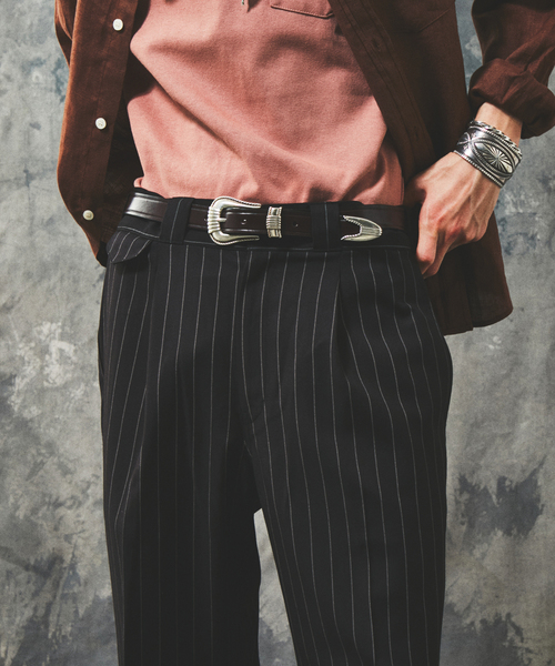 JOURNAL STANDARD（ジャーナルスタンダード）の「TR ストレート ワーク スラックス（スラックス・メンズ・ブラック系その他/チャコールグレー/ブラック・MEDIUM/LARGE）」の6枚目の写真