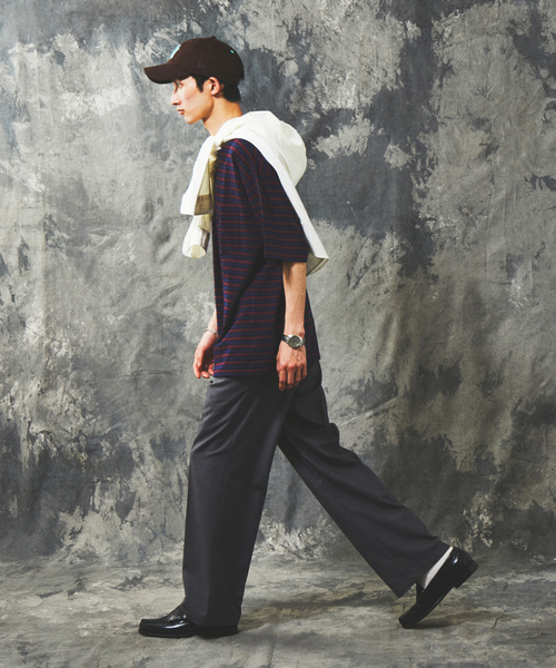 JOURNAL STANDARD（ジャーナルスタンダード）の「TR ストレート ワーク スラックス（スラックス・メンズ・ブラック系その他/チャコールグレー/ブラック・MEDIUM/LARGE）」の9枚目の写真