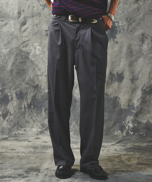 JOURNAL STANDARD（ジャーナルスタンダード）の「TR ストレート ワーク スラックス（スラックス・メンズ・ブラック系その他/チャコールグレー/ブラック・MEDIUM/LARGE）」の11枚目の写真