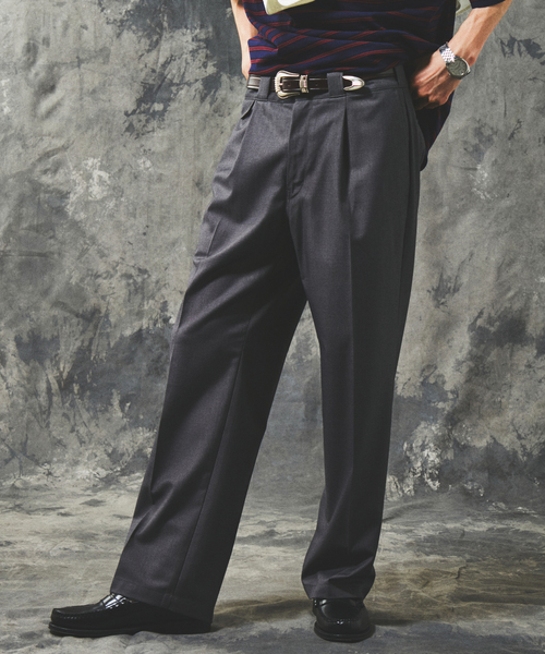 JOURNAL STANDARD（ジャーナルスタンダード）の「TR ストレート ワーク スラックス（スラックス・メンズ・ブラック系その他/チャコールグレー/ブラック・MEDIUM/LARGE）」の12枚目の写真
