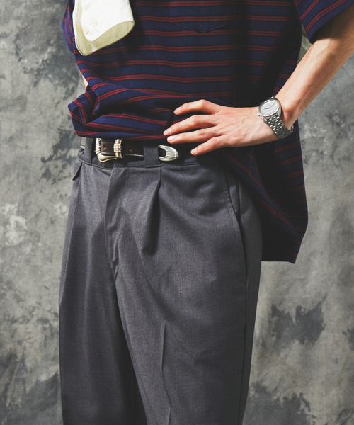 JOURNAL STANDARD（ジャーナルスタンダード）の「TR ストレート ワーク スラックス（スラックス・メンズ・ブラック系その他/チャコールグレー/ブラック・MEDIUM/LARGE）」の15枚目の写真