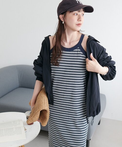 DISCOAT(ディスコート)の「カップ付アメスリリブワンピース(ワンピース・レディース・ネイビー/ブラウン/ブラック系その他/グレー/ブラック・FREE/TM/PS)」の19枚目の写真