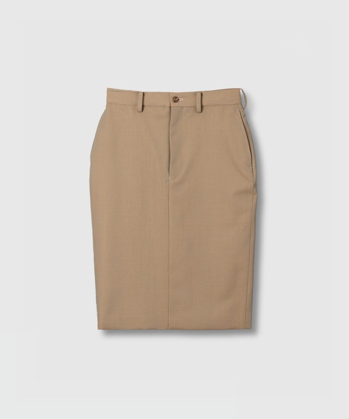 HOLIDAY（ホリデイ）の「WOOL TWILL MIDI SKIRT ウールツイルミディスカート（スカート・レディース・ブラック/カーキ・ONE SIZE）」の19枚目の写真