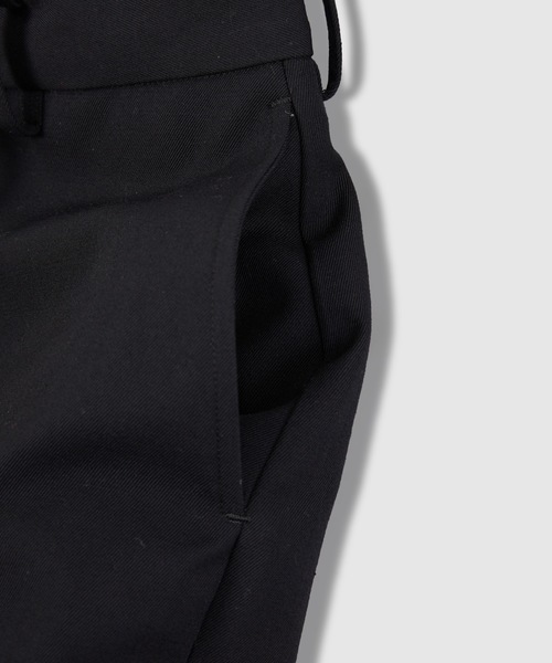 HOLIDAY（ホリデイ）の「WOOL TWILL MIDI SKIRT ウールツイルミディスカート（スカート・レディース・ブラック/カーキ・ONE SIZE）」の6枚目の写真