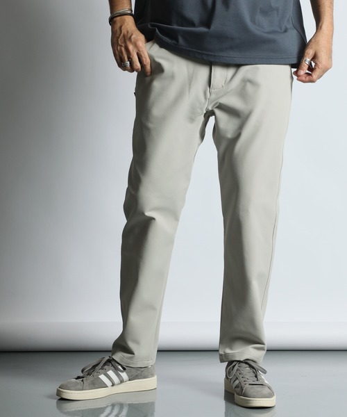 The DUFFER of ST.GEORGE（ザダファーオブセントジョージ）の「'HYPERHELIX' 2WAY STRETCH KERSEY EASY PANTS：撥水 接触冷感 ハイパーヘリックス イージーパンツ（スラックス・メンズ・ネイビー/ライトグレー・X-LARGE/LARGE/MEDIUM/SMALL）」の3枚目の写真