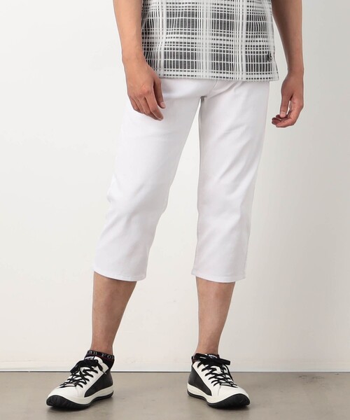 NICOLE CLUB FOR MEN(ニコルクラブフォーメン)の「【NICOLE SPORTS】シャンブレークロップドパンツ(その他パンツ・メンズ・ホワイト/その他2/ネイビー・L/M/XL/S)」の3枚目の写真