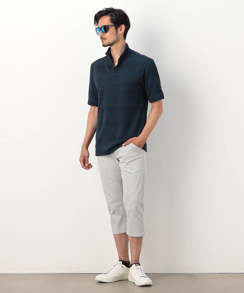 NICOLE CLUB FOR MEN(ニコルクラブフォーメン)の「【NICOLE SPORTS】シャンブレークロップドパンツ(その他パンツ・メンズ・ホワイト/その他2/ネイビー・L/M/XL/S)」の4枚目の写真