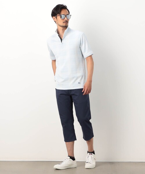 NICOLE CLUB FOR MEN(ニコルクラブフォーメン)の「【NICOLE SPORTS】シャンブレークロップドパンツ(その他パンツ・メンズ・ホワイト/その他2/ネイビー・L/M/XL/S)」の5枚目の写真