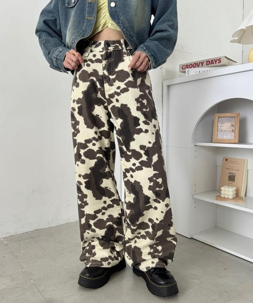 SOLLON.(ソルロン)の「カウプリントワイドパンツ(その他パンツ・レディース・アニマル・M)」の20枚目の写真