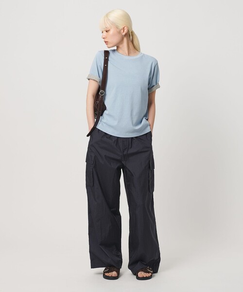 BEAUTY&YOUTH UNITED ARROWS(ビューティーアンドユースユナイテッドアローズ)の「コットン レイヤード クルーネックTシャツ(Tシャツ/カットソー・レディース・ライトブルー/ダークグレー/ホワイト・FREE)」の3枚目の写真
